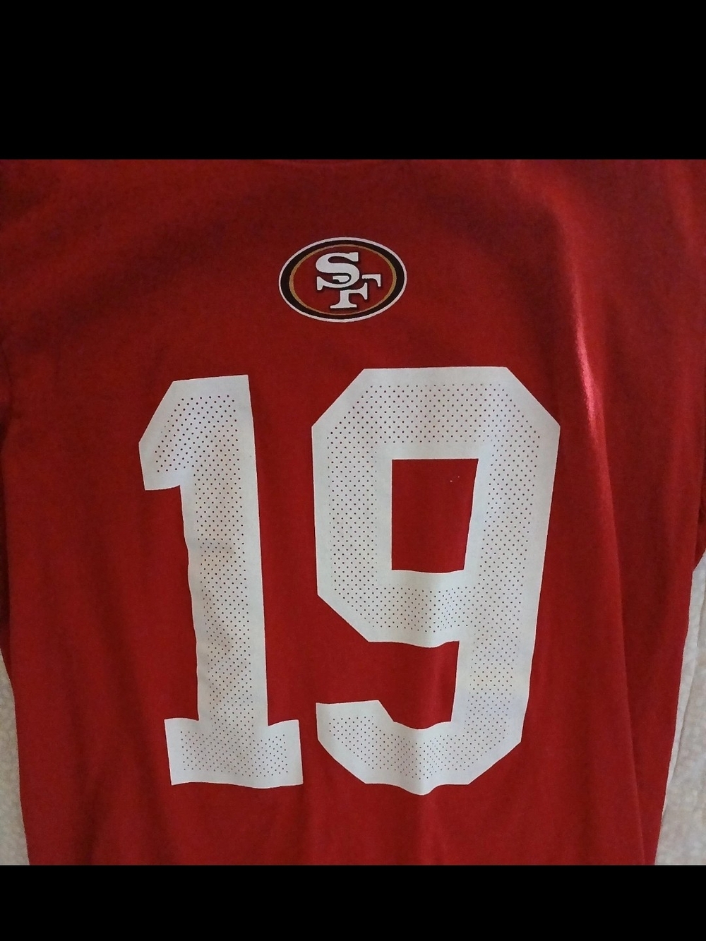 Nike Brand San Francisco 49ers #19 Men's NFL  Football T Shirt Sz Med